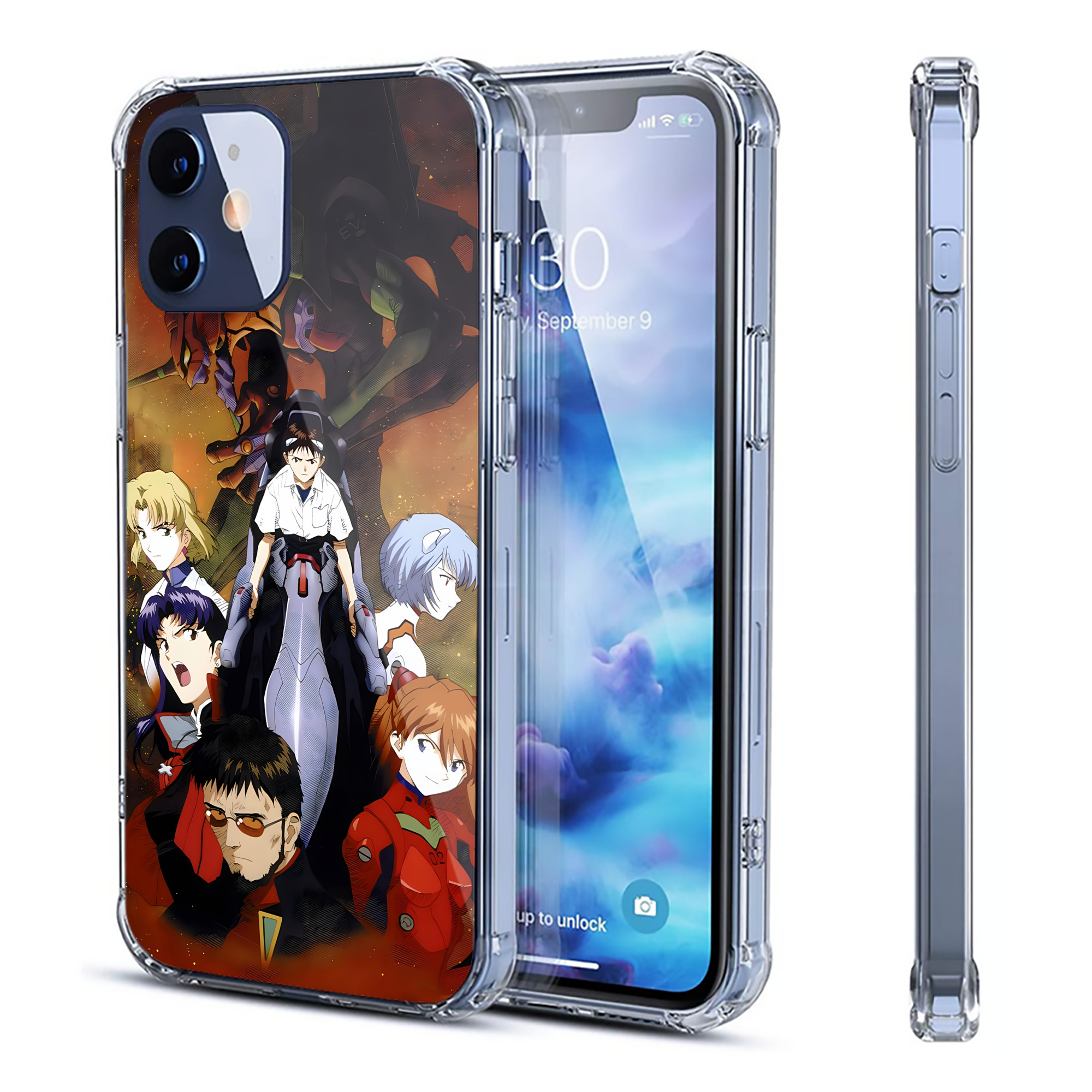 （画像用） EVA 新世紀エヴァンゲリオン 【iPhone 12シリーズ対応】透明スマホケース（クリアソフトケース）